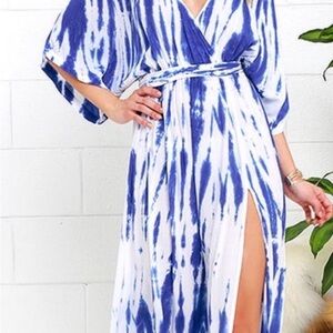 Lulus tie dye maxi dress